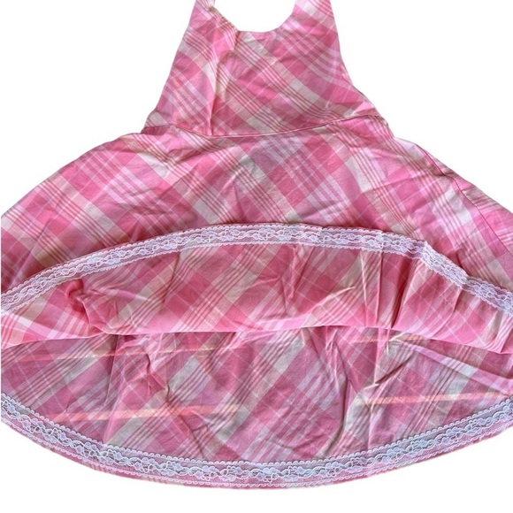 Vineyard Vines Menemaha Halter Dress Madras Hibiscus Pink Size 2T NWT Preppy - Picture 4 of 10